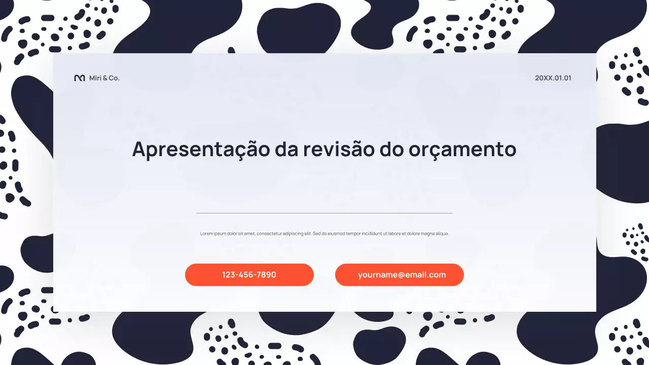 Apresentação de negócios abstrata preta