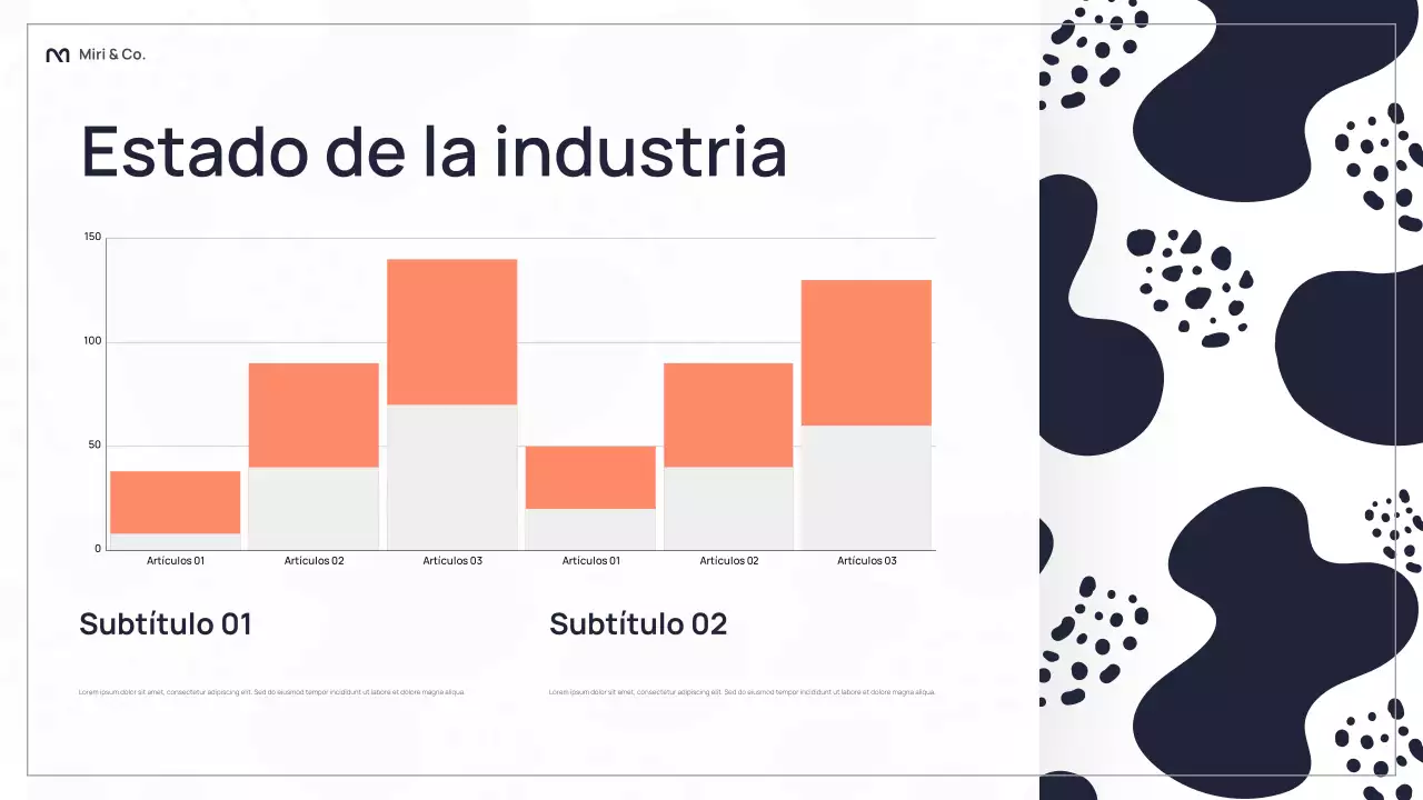 Presentación comercial abstracta en negro