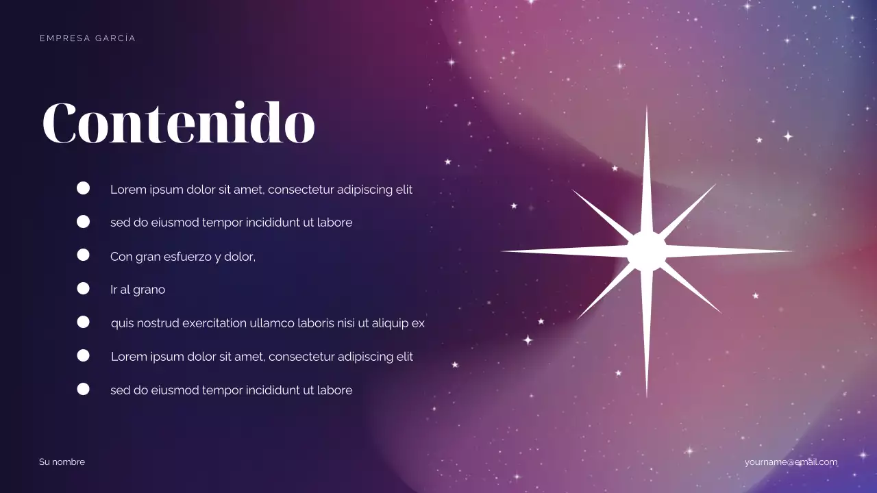 Propuesta de marketing de Purple Cosmic