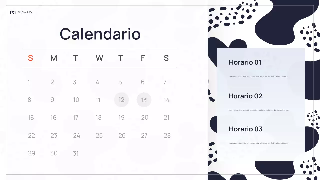 Presentación comercial abstracta en negro