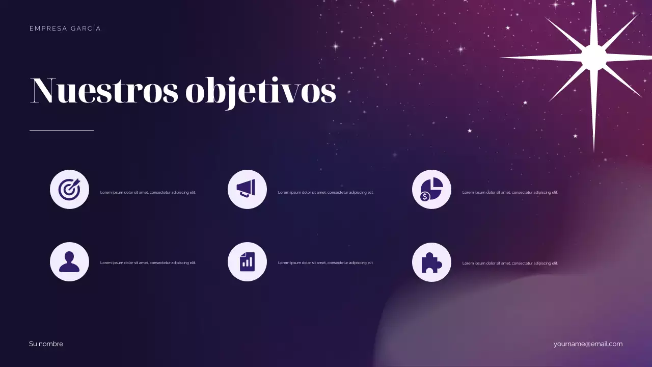 Propuesta de marketing de Purple Cosmic