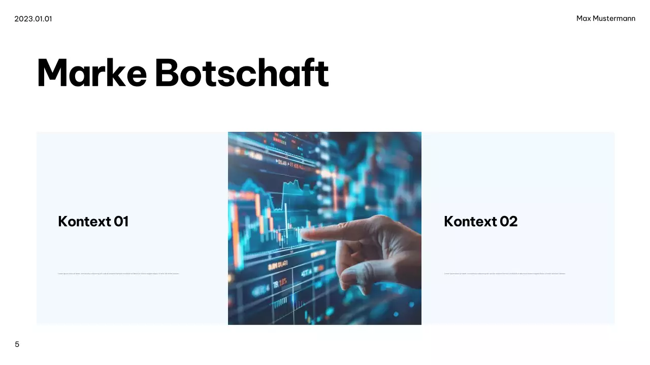 Blue Modern IT Ankündigung