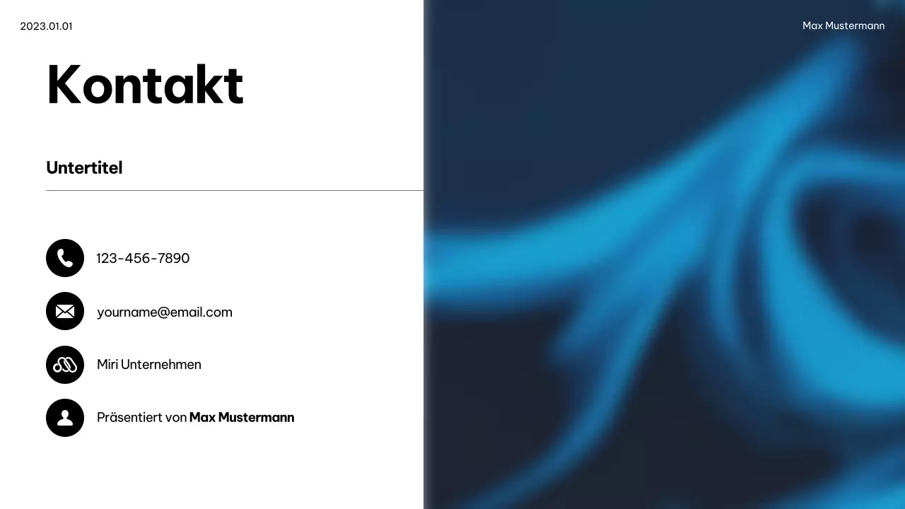 Blue Modern IT Ankündigung