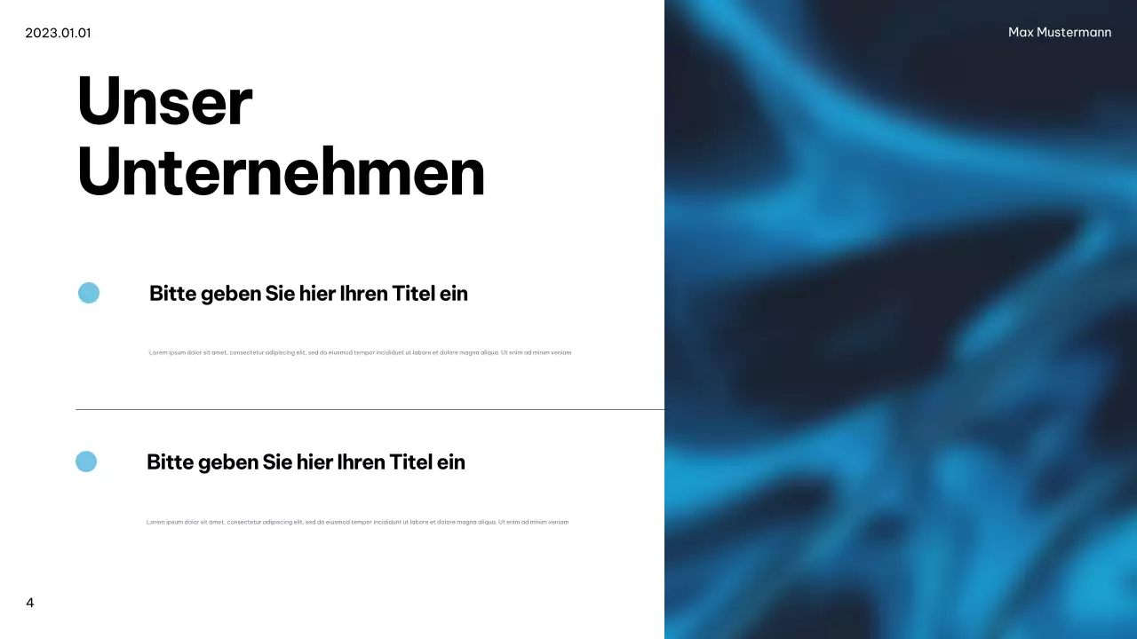 Blue Modern IT Ankündigung