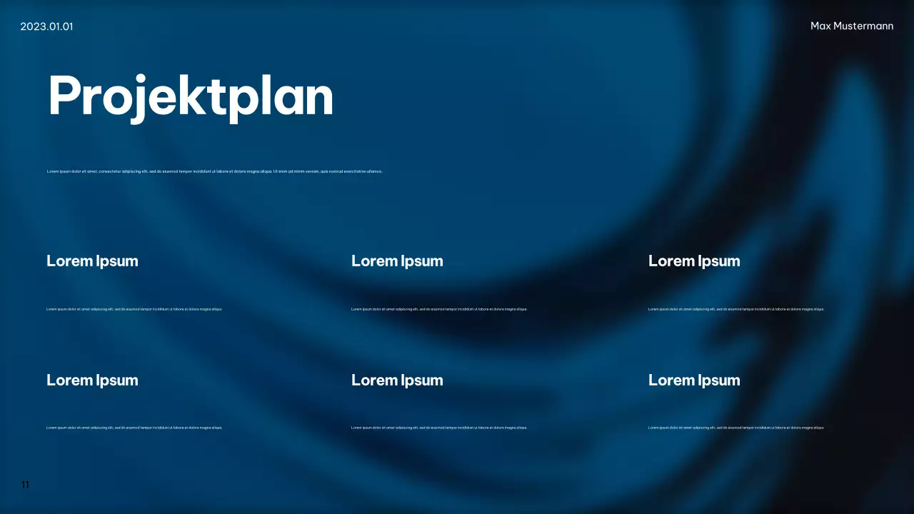 Blue Modern IT Ankündigung