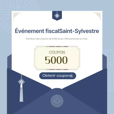 Événements traditionnels du Nouvel An en bleu clair