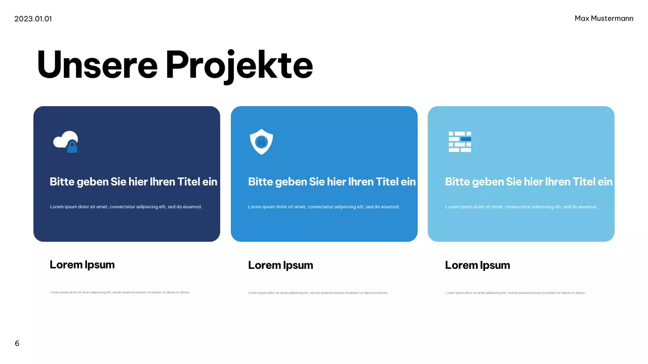 Blue Modern IT Ankündigung