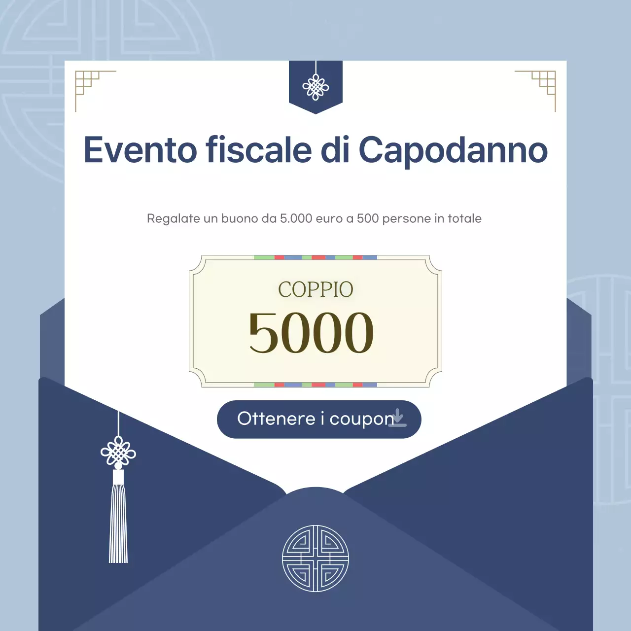 Eventi tradizionali di Capodanno in azzurro
