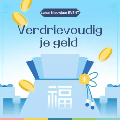 Lichtblauw Koreaans Lunar Nieuwjaar Evenement