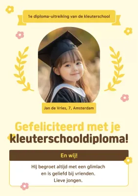 Beige Gezellig afstudeerfeest