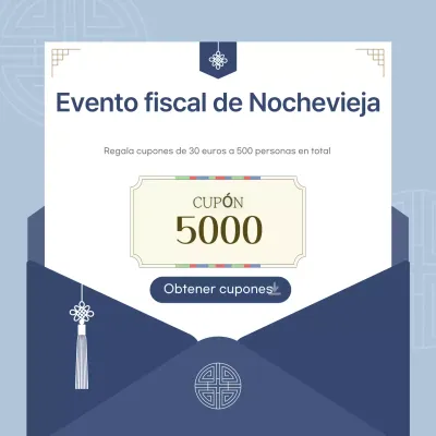 Eventos tradicionales de Año Nuevo en azul claro