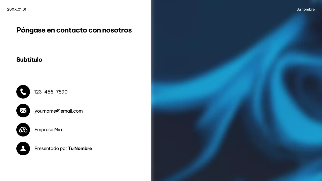 Anuncio de Blue Modern IT