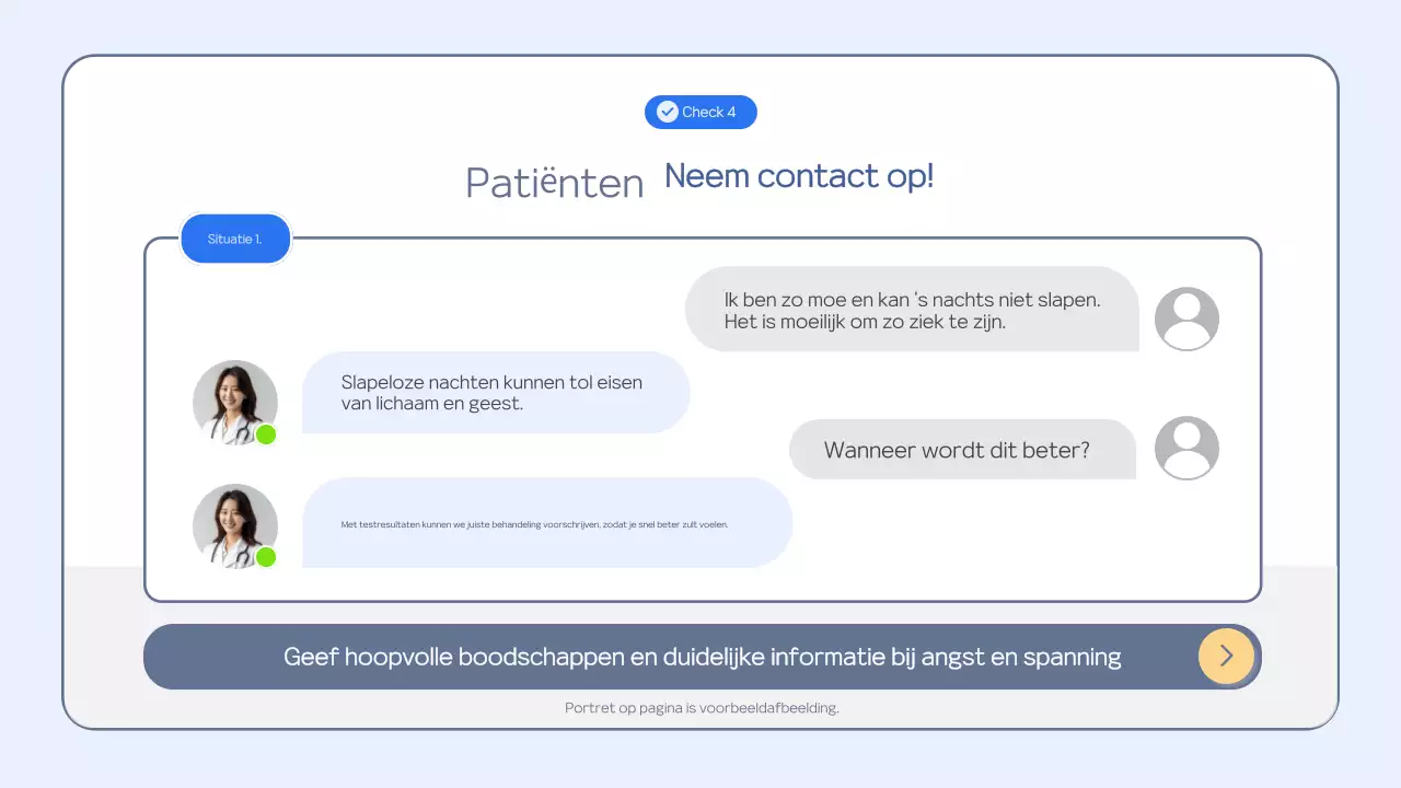 Lichtblauw schoon trainingsmateriaal