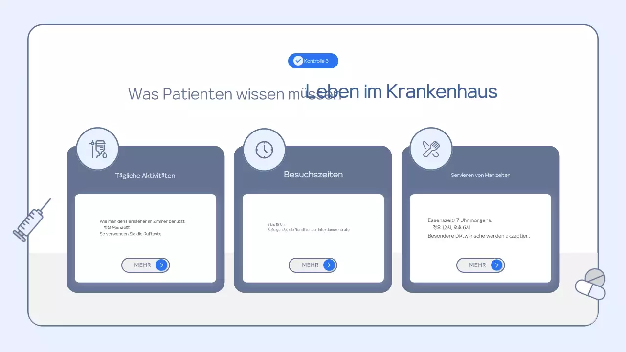 Hellblaue saubere Schulungsunterlagen