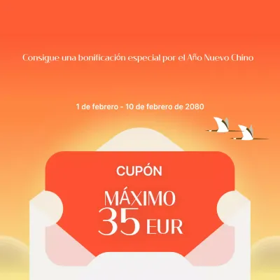 Rebajas del Año Nuevo Lunar de Orange Simple