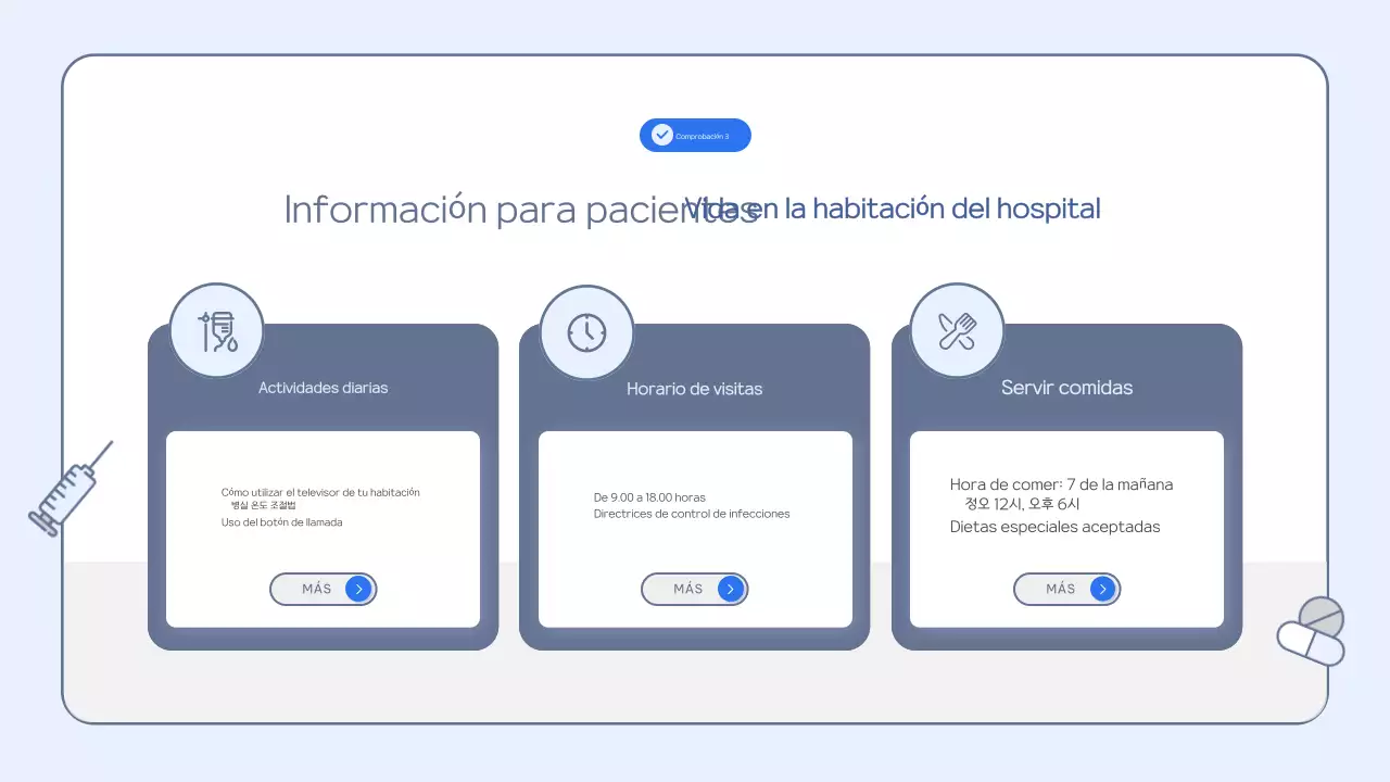 Material de formación limpio de color azul claro