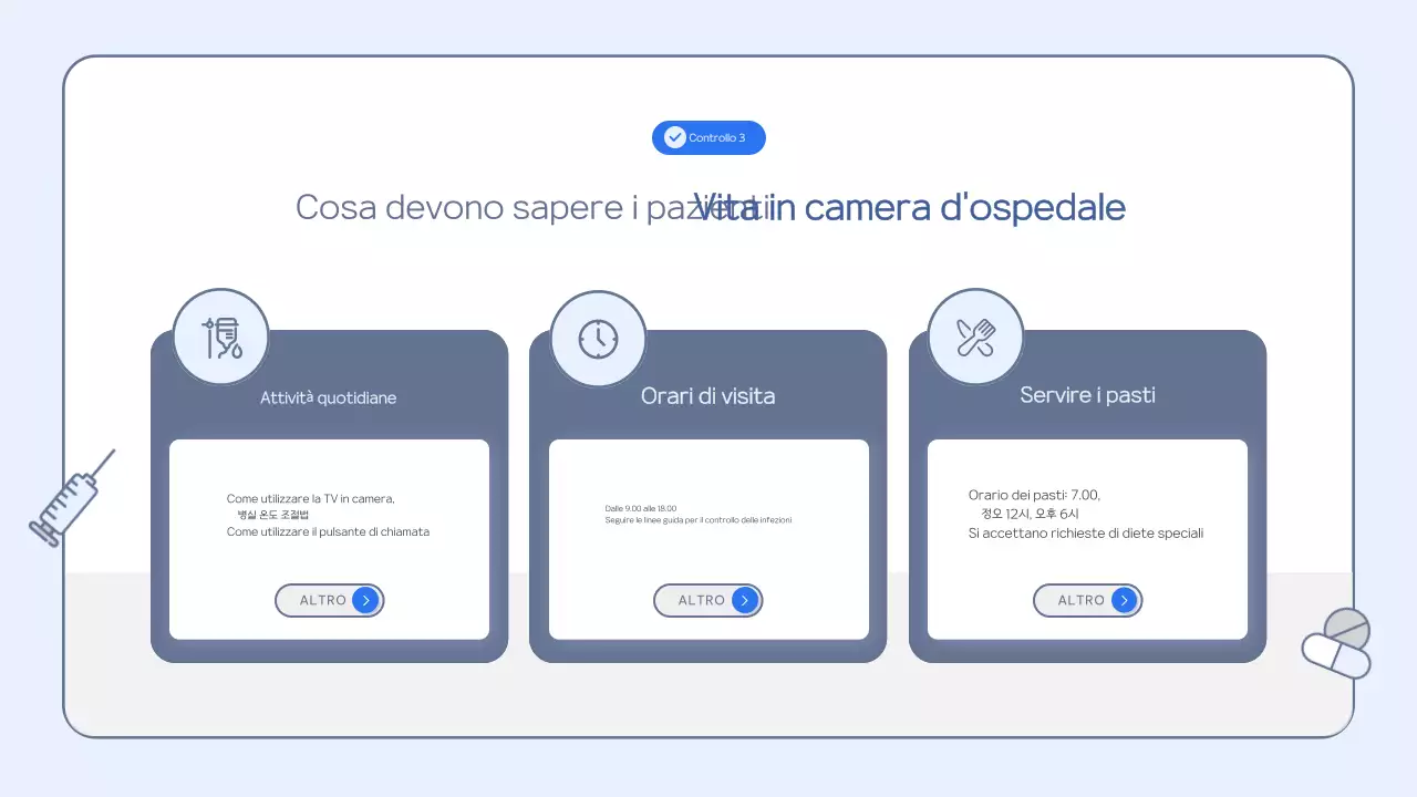Materiale didattico pulito di colore azzurro