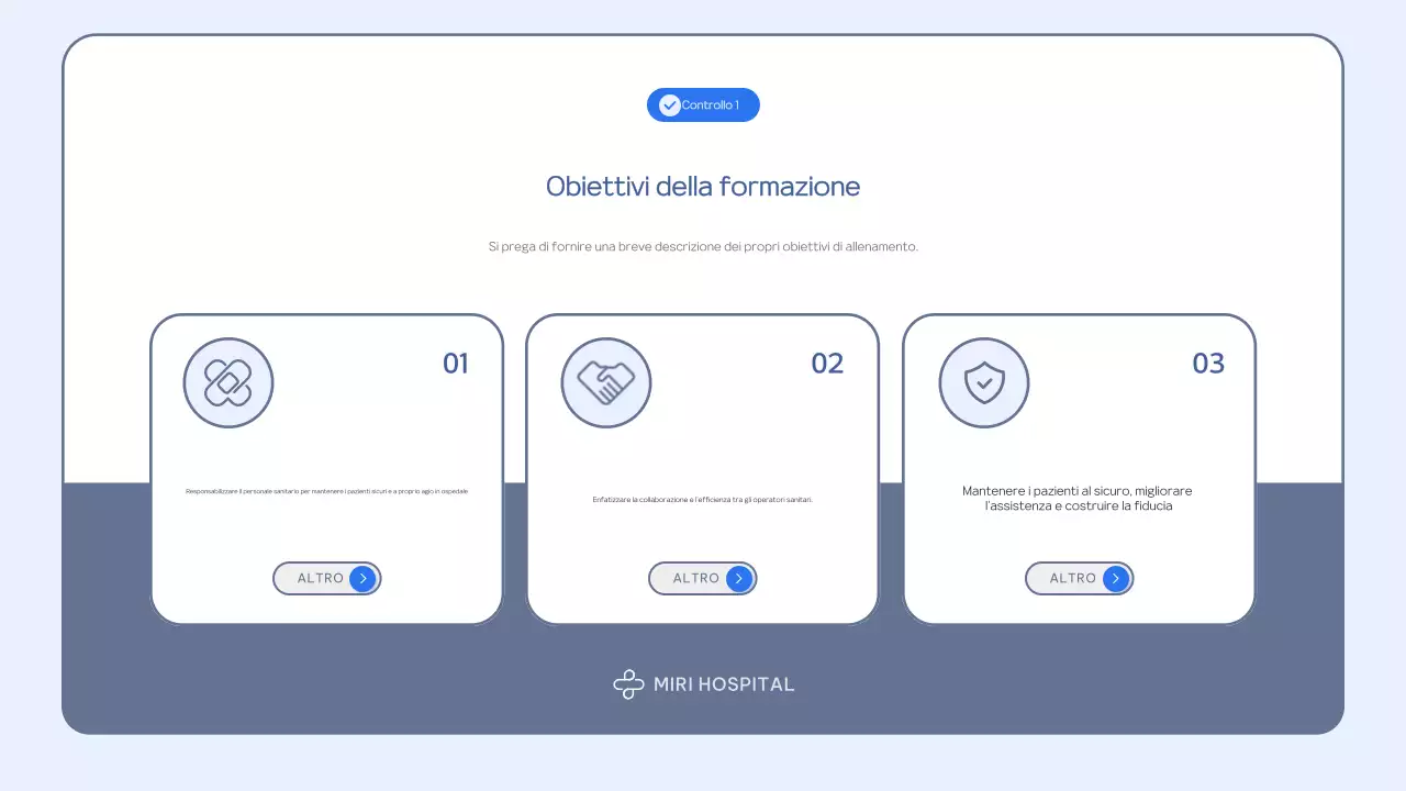 Materiale didattico pulito di colore azzurro