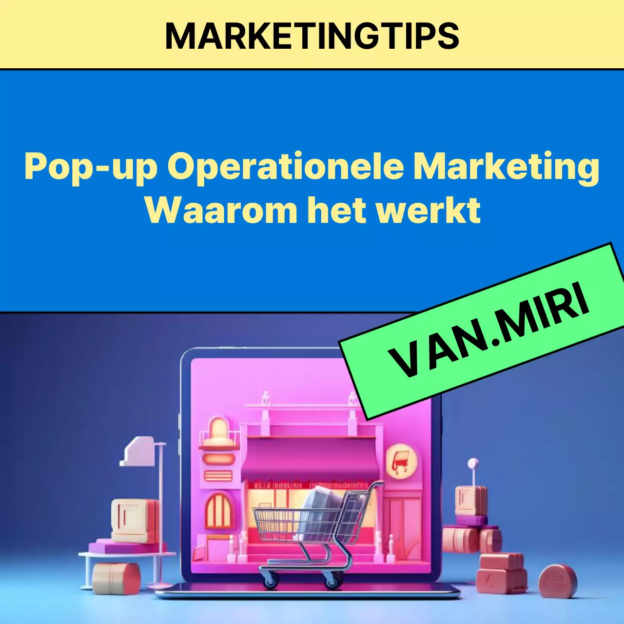 Promoot Blauw Moderne Marketingtips