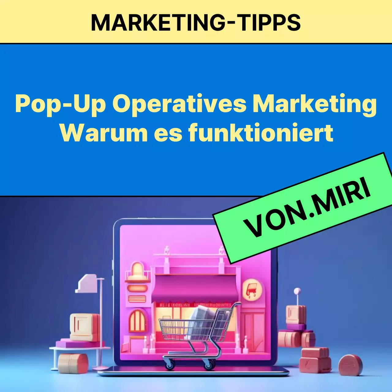 Promote Blue Moderne Marketing-Tipps