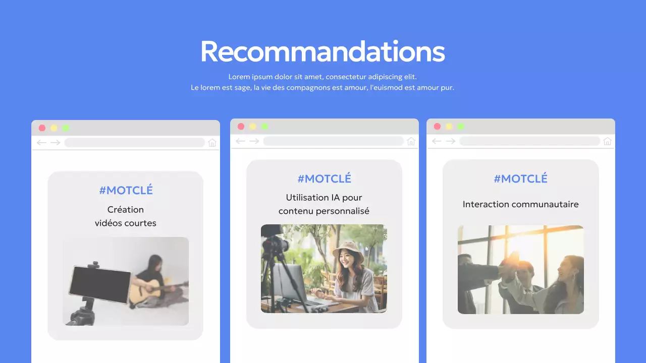 Fournir des informations sur le rapport "Blue Modern