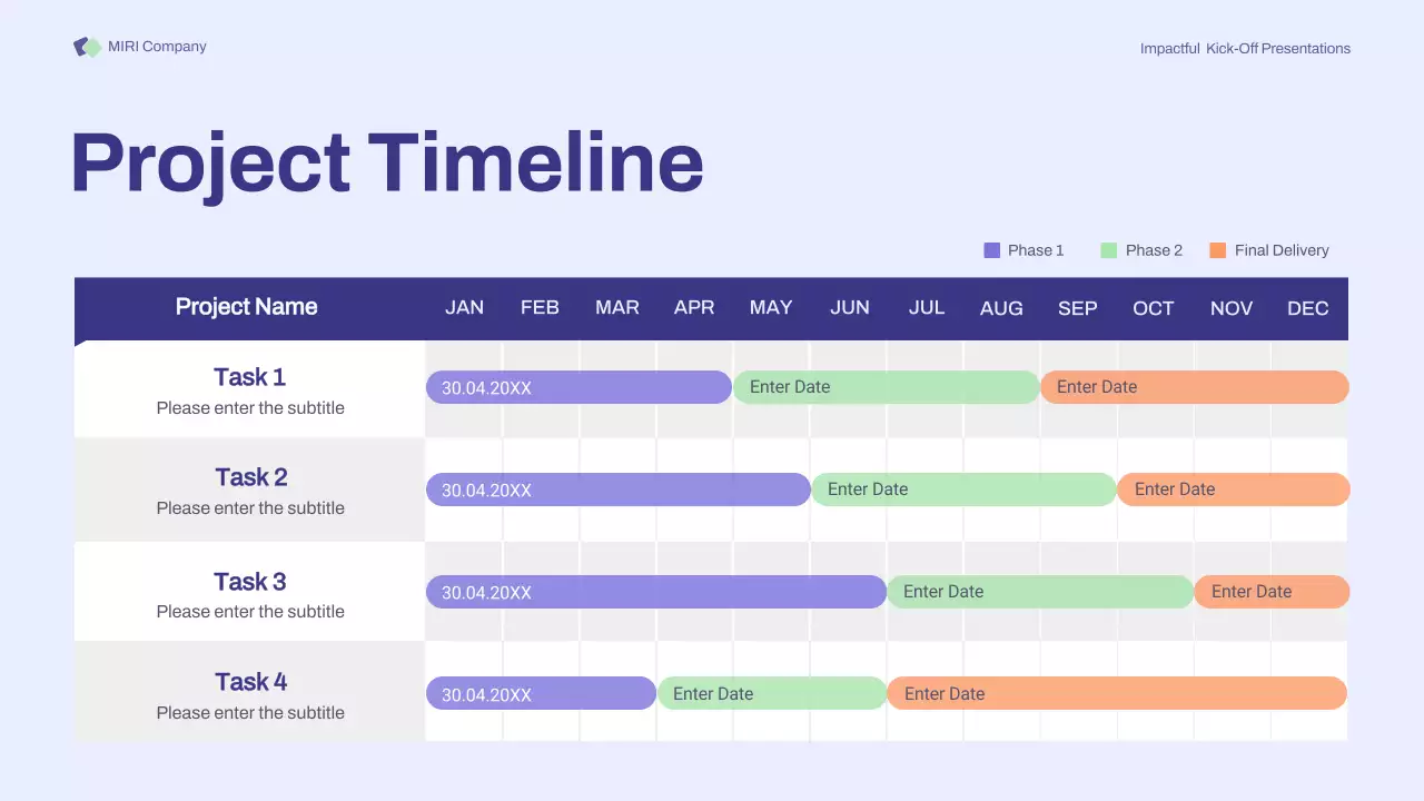 Purple Orange Basic Kick-off Meetings Presentation