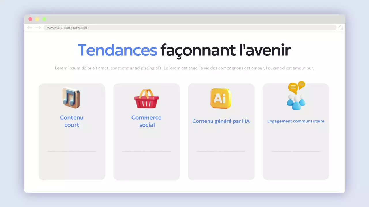 Fournir des informations sur le rapport "Blue Modern