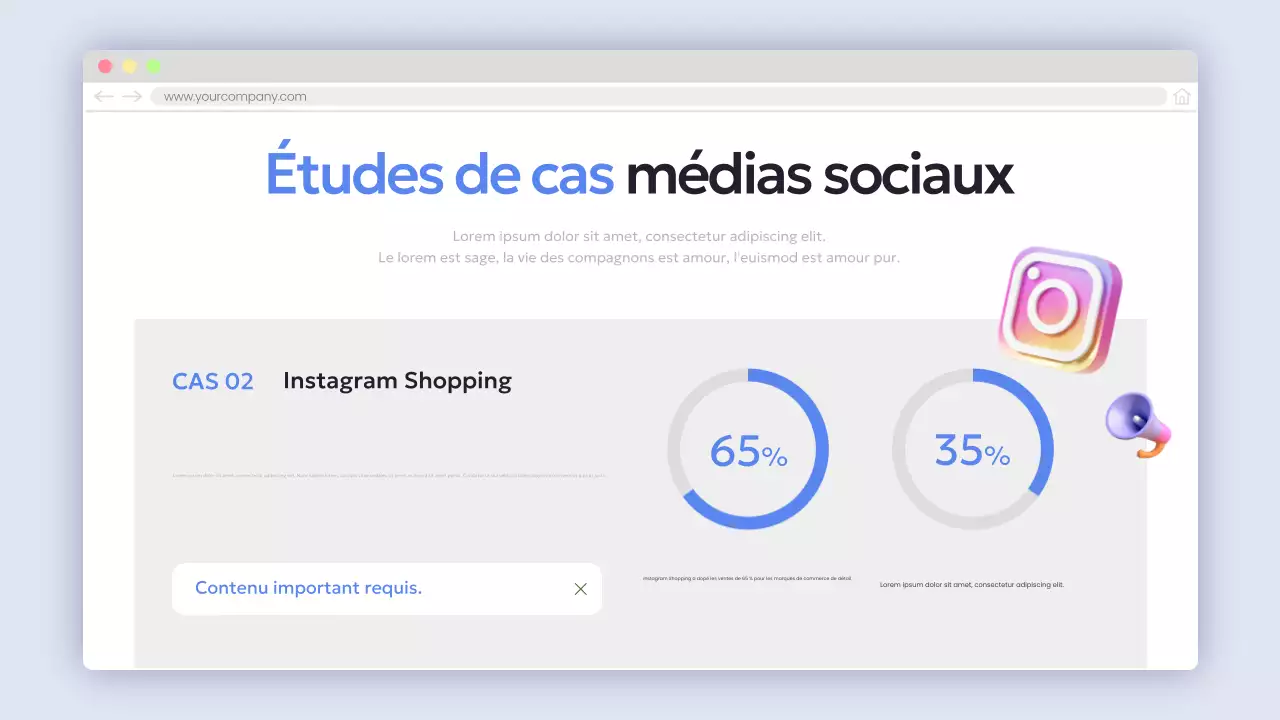 Fournir des informations sur le rapport "Blue Modern