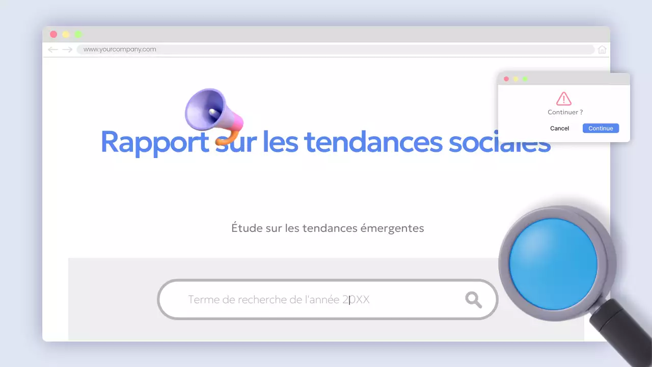 Fournir des informations sur le rapport "Blue Modern