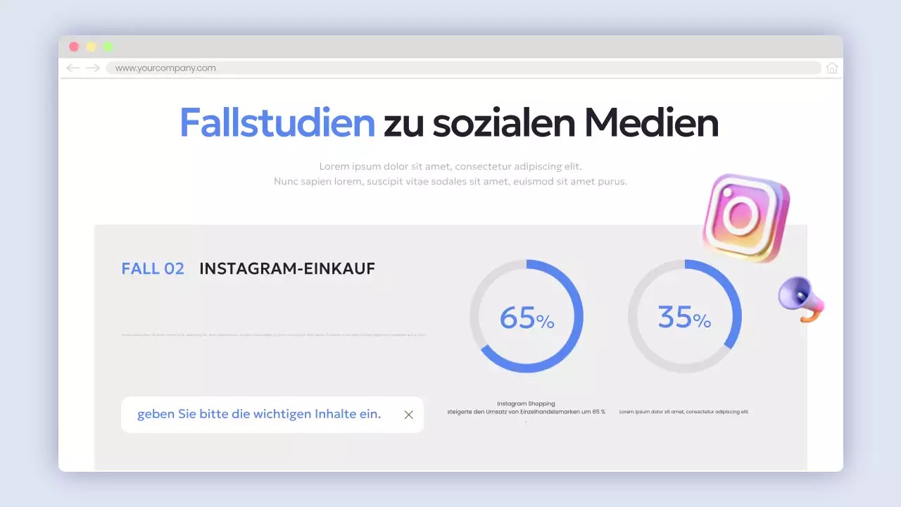 Bereitstellung blauer moderner Berichtsinformationen