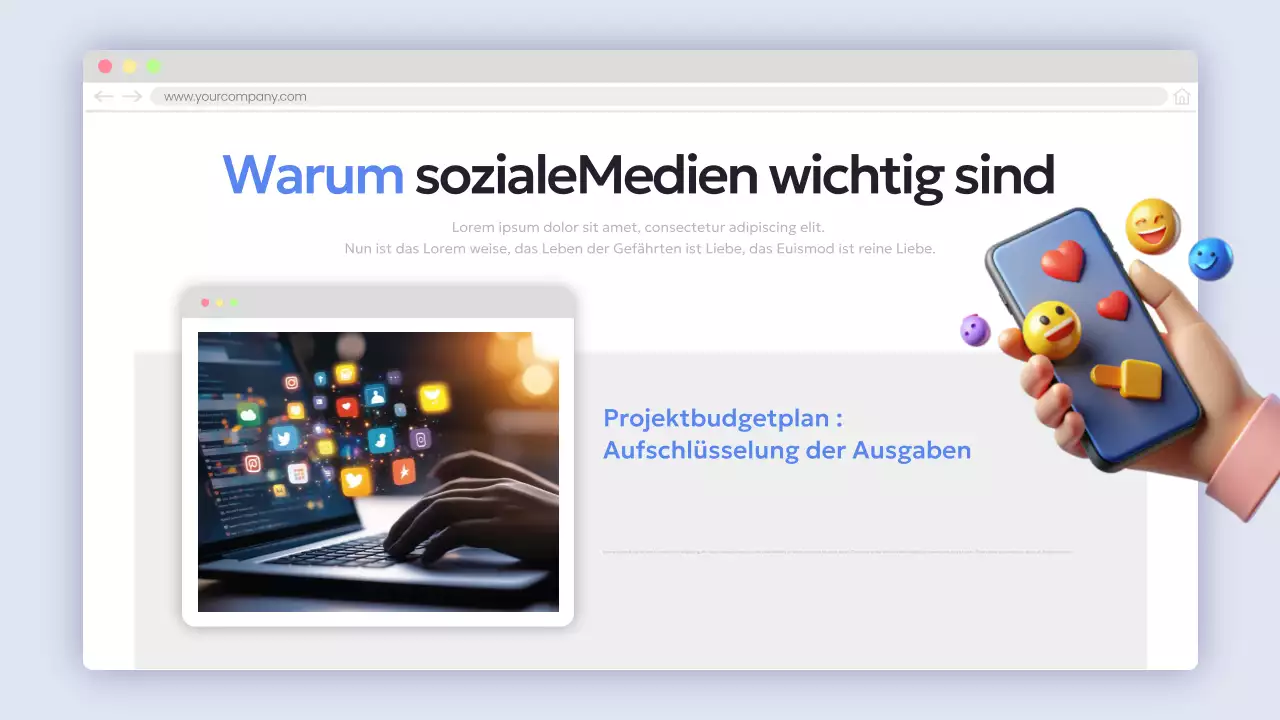 Bereitstellung blauer moderner Berichtsinformationen