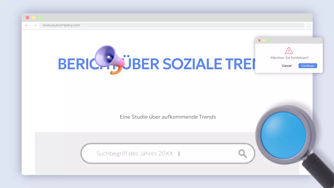 Bereitstellung blauer moderner Berichtsinformationen