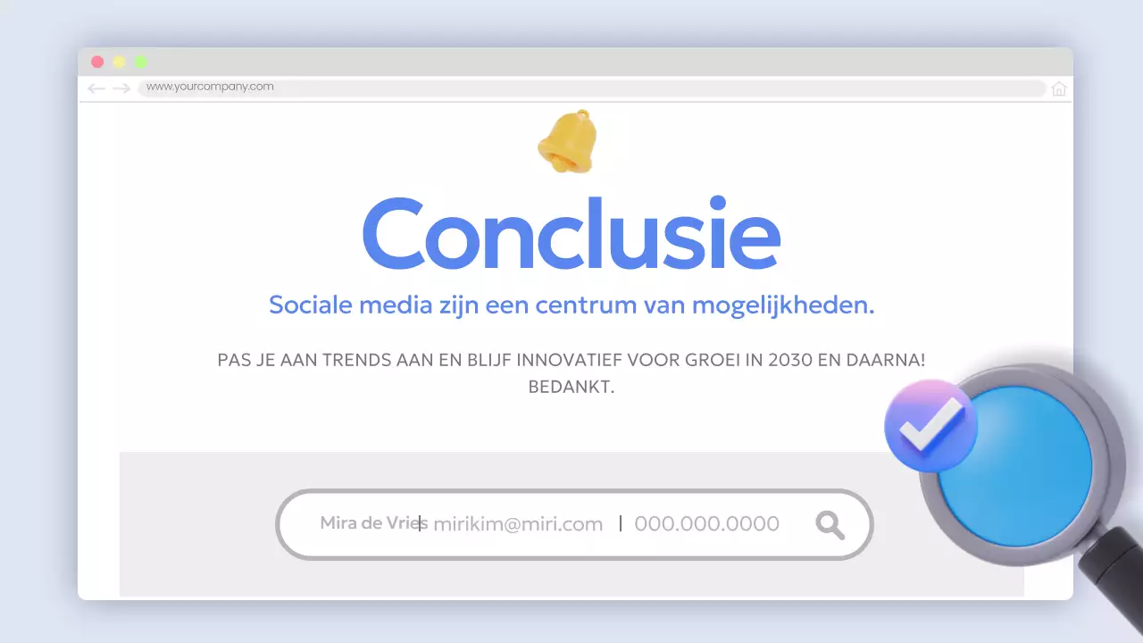 Informatie over blauw modern rapport leveren