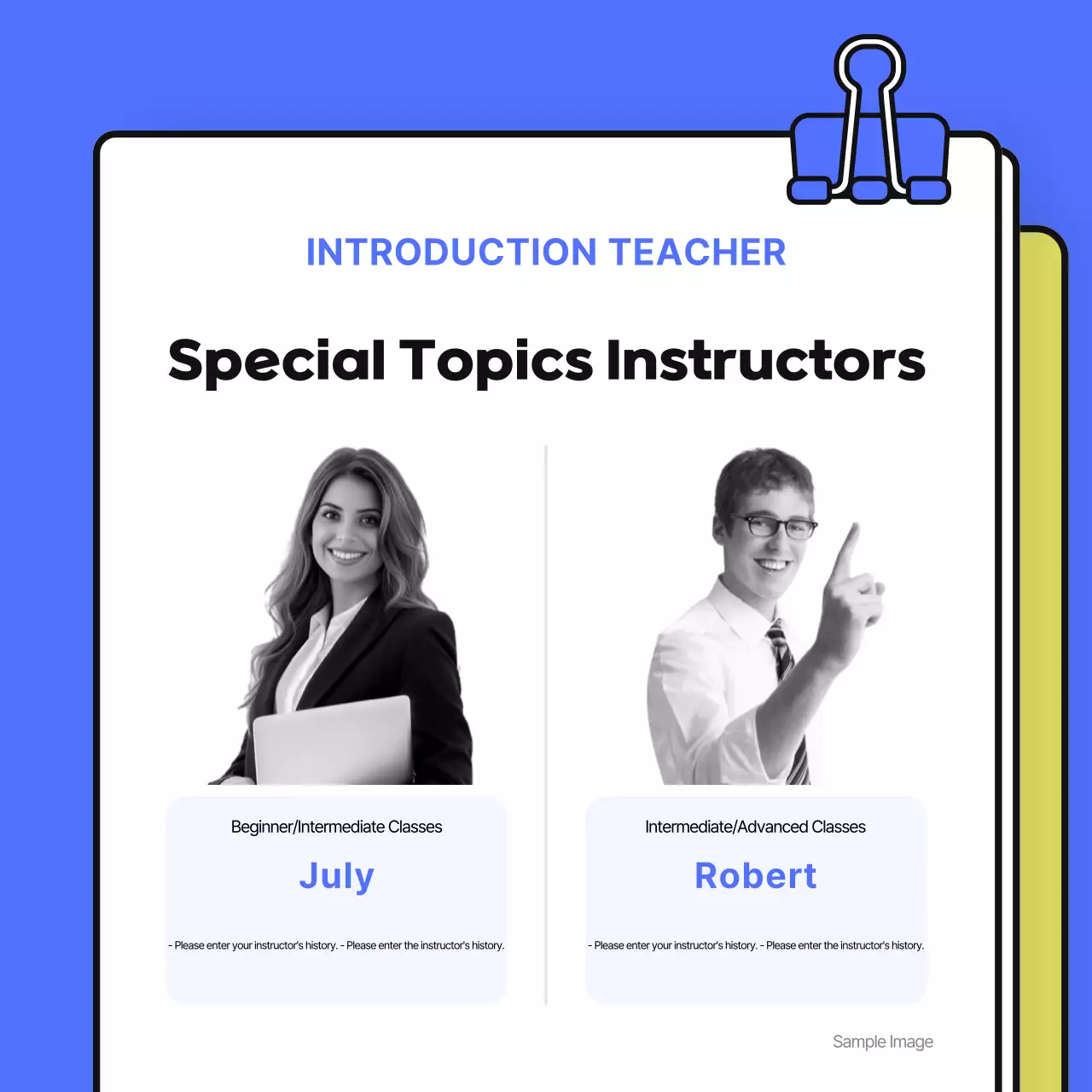 Yellow Modern Education Ad