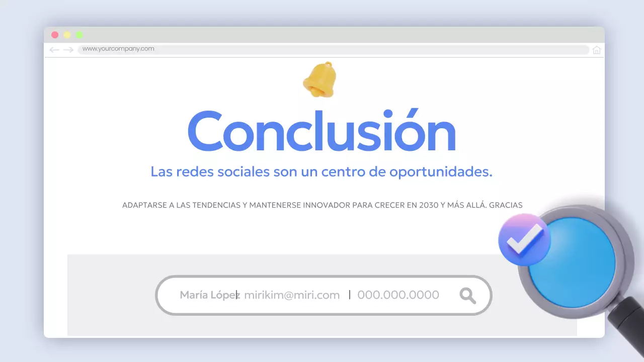 Información sobre el informe blue modern