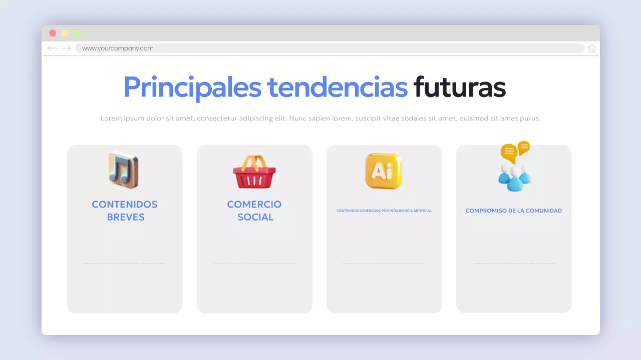 Información sobre el informe blue modern