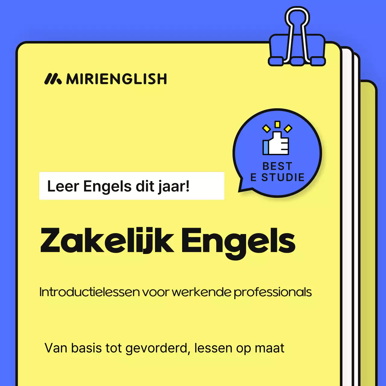 Geel Modern Onderwijs Advertentie