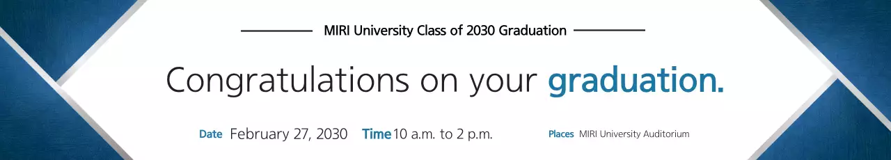 Promova uma bonita festa de formatura da faculdade em azul-marinho e prateado