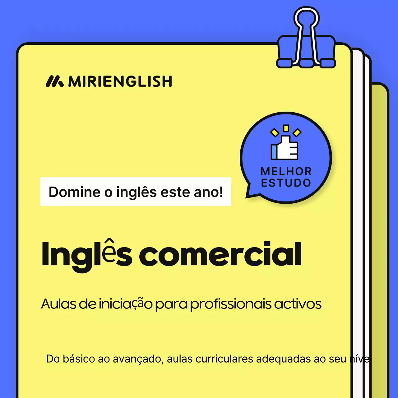 Anúncio Amarelo Educação Moderna