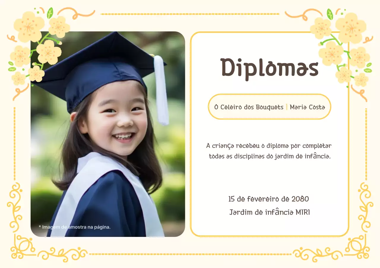 Celebrar a formatura em marfim