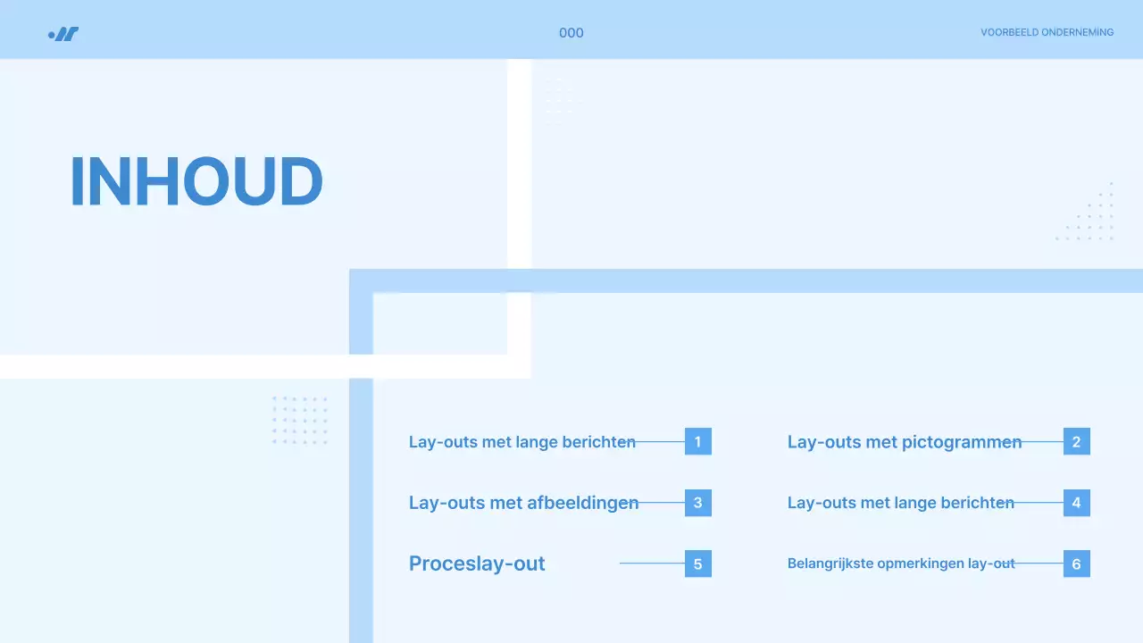 Eenvoudig projectvoorstel in lichtblauw