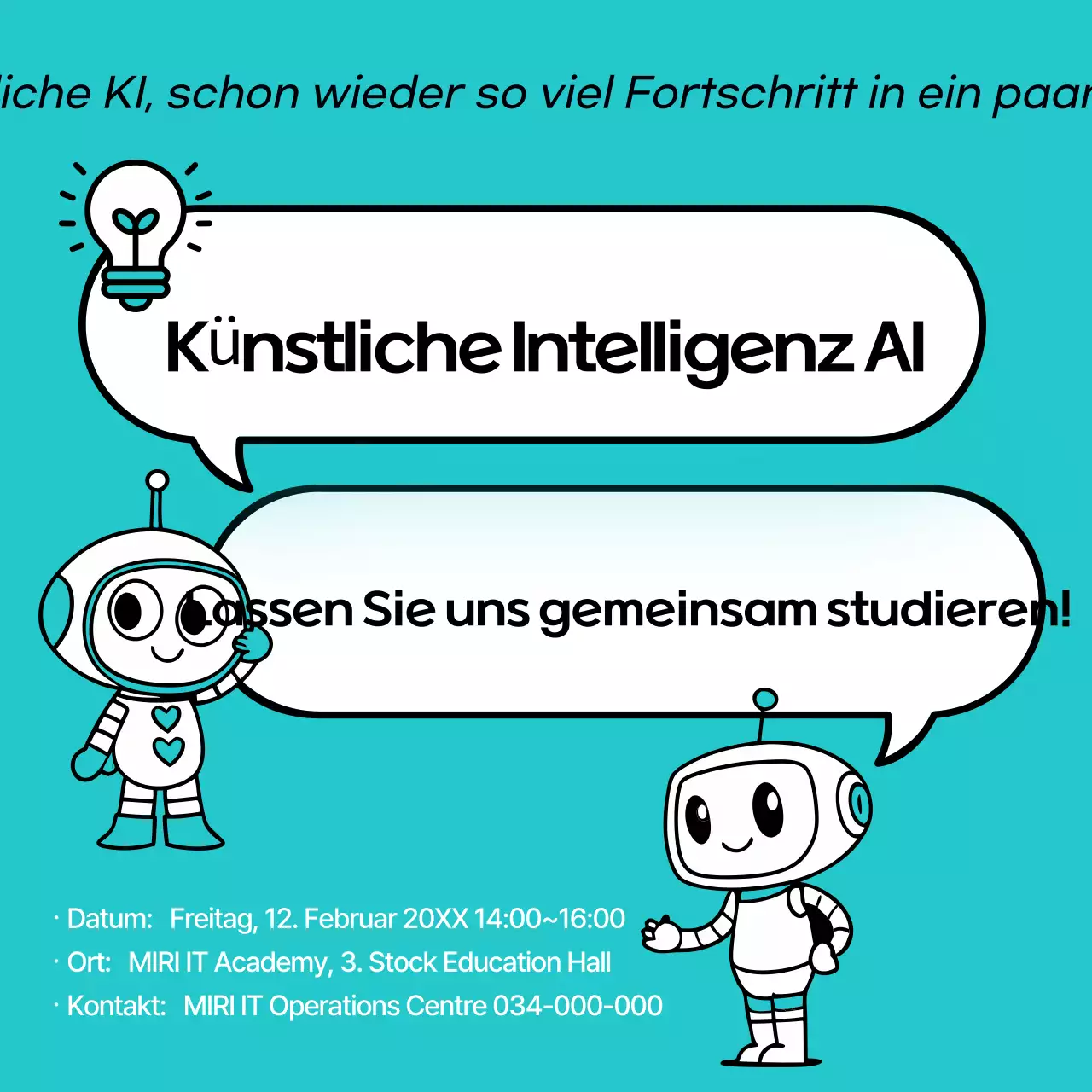 Hellblaues sauberes Trainingsposter