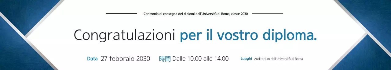 Promuovete un'ordinata festa di laurea in blu navy e argento.
