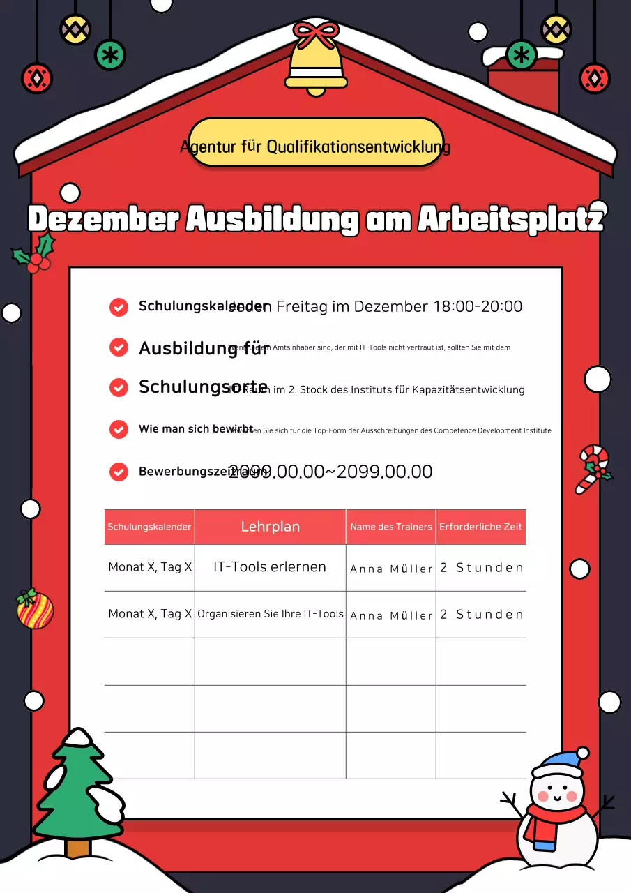 Hellblaue saisonale Ankündigungen