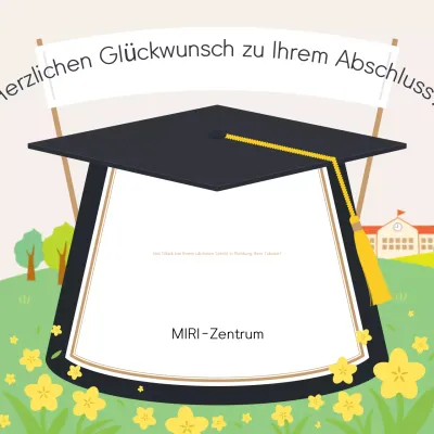 Feiern Sie Ihren Ivory Simple-Abschluss