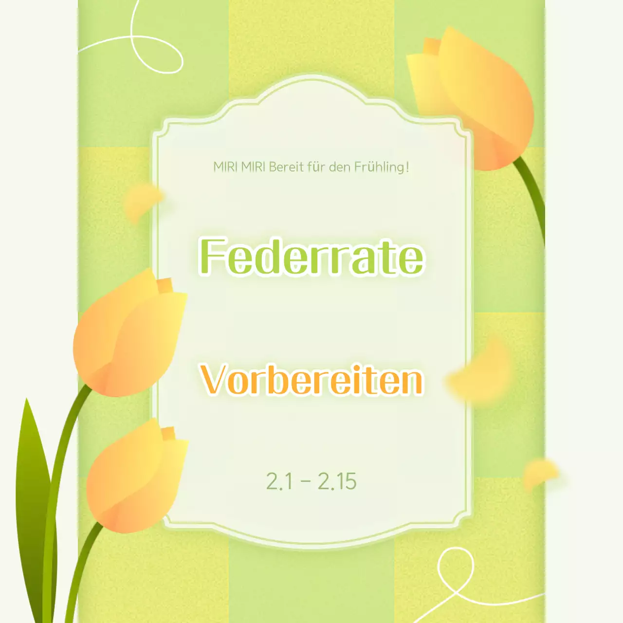 Jährliche einfache Frühlingsfeier