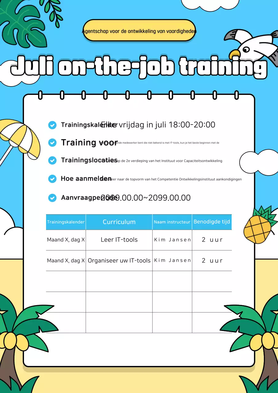 Lichtblauwe seizoensaankondigingen