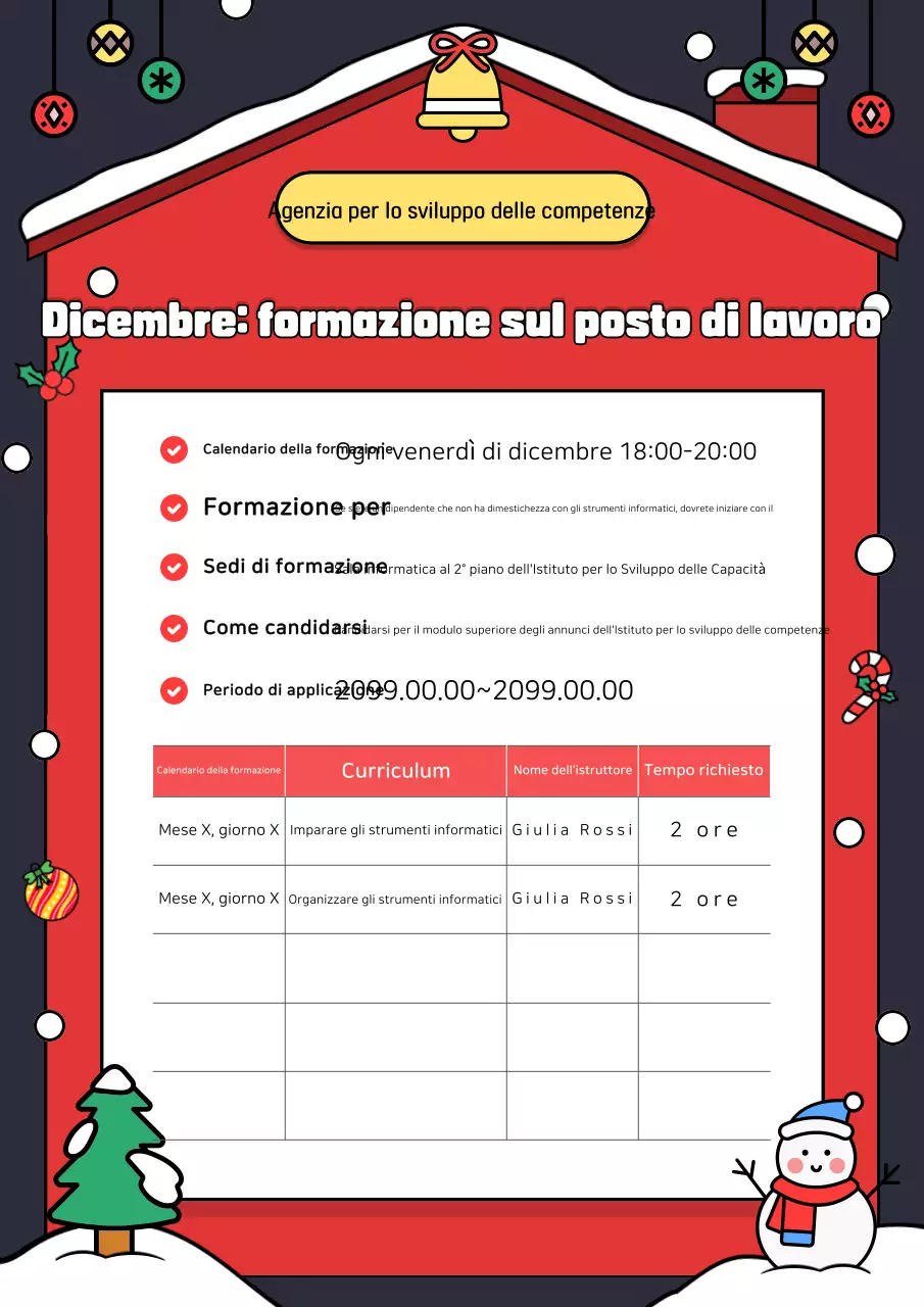 Annunci stagionali azzurri