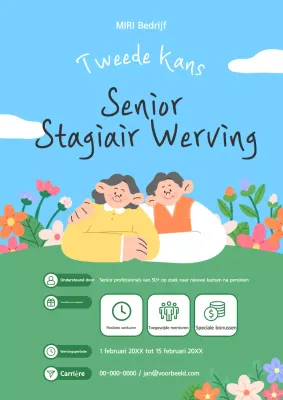 Lichtblauwe knuffel stagiaires