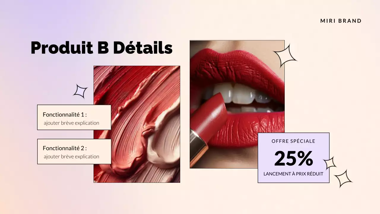 catalogue de produits promotionnel rose et élégant